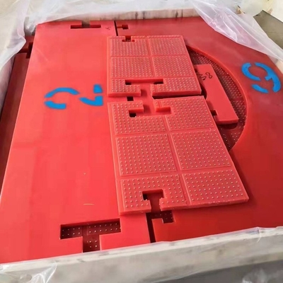 Kırmızı Anti Kayma Mat ZP Tipi Rotary Atble 30mm Plastik Kaymaz Mat