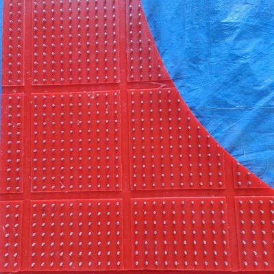 Kırmızı Anti Kayma Mat ZP Tipi Rotary Atble 30mm Plastik Kaymaz Mat