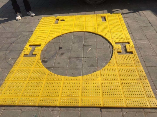27 1/2 inç Anti Kayma Mat Döner Masa Sarı Renkli 2100MM*1600MM Mat
