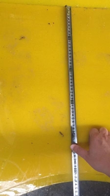 37 1/2 inçlik Döner Masa Buhran Rig için Poliüretan Anti Kayma Mat 30MM Kalınlığı Sarı Renk 2200MM*1800MM
