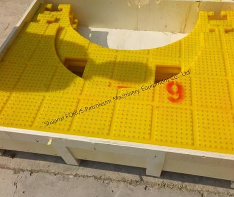 Döner Masa Kayma Karşıtı Mat Kalınlığı 30MM PU Kayma Karşıtı Mat Borlama için Döner Masa
