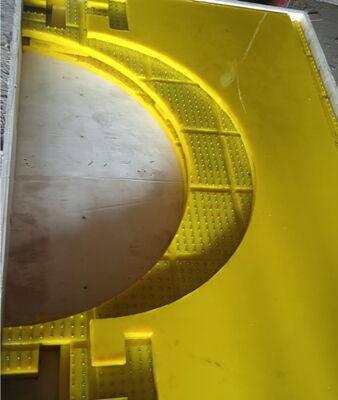 Döner Tabla Kaymaz Mat Malzeme PU Aşınmaya Dayanıklı ZP175 İçin Kullanılır