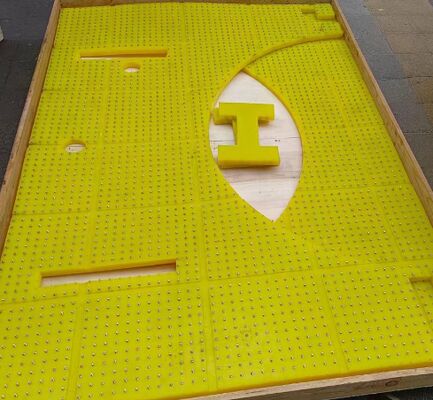 Döner Tabla Kaymaz Mat Malzeme PU Aşınmaya Dayanıklı ZP175 İçin Kullanılır