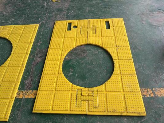 Çok hassas bir iş yapısı ile Polyurethane 30 mm kalınlığında döner masa anti kayma paspası